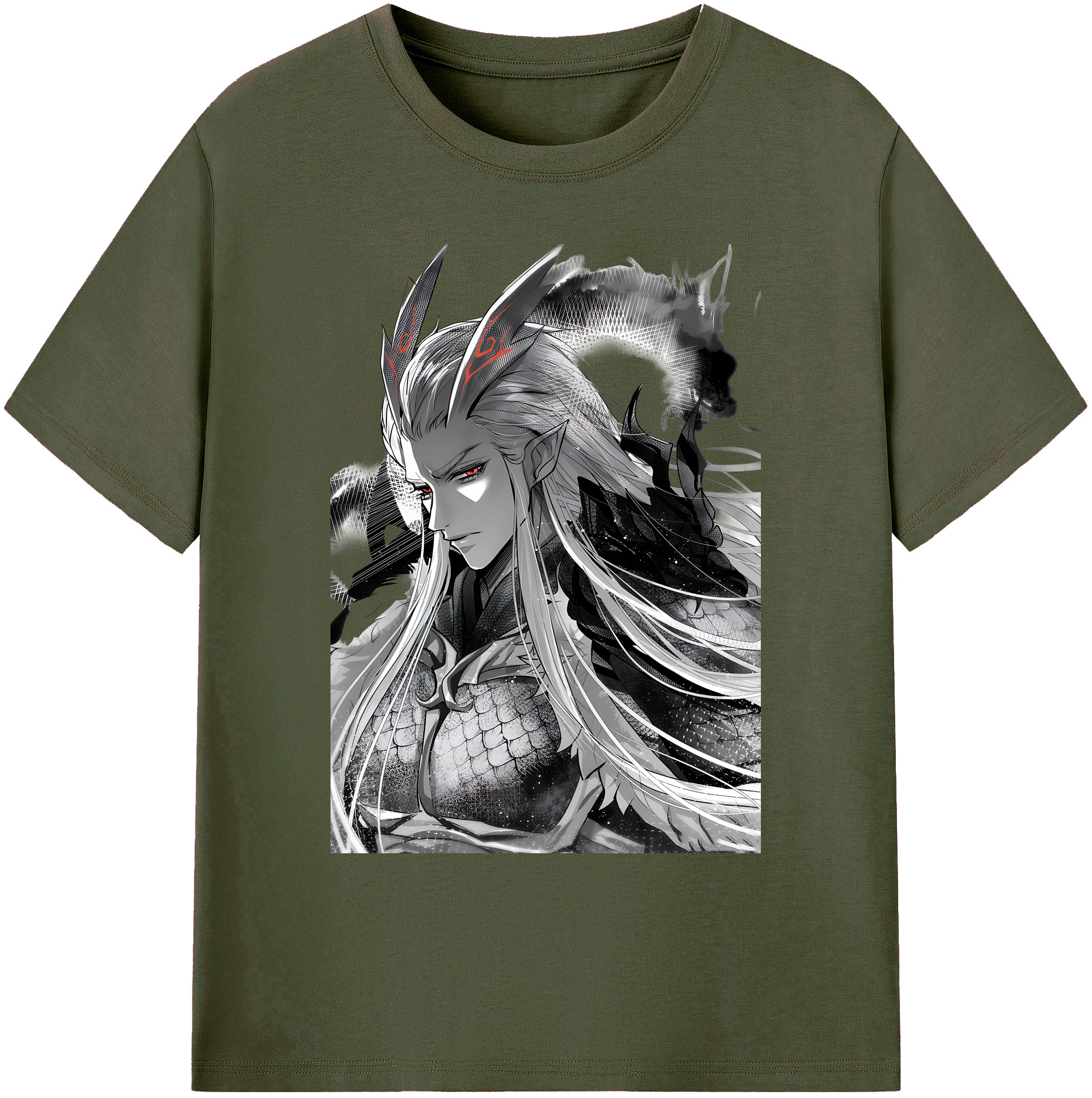 （画像用） Ne Zha 2 ナタ 魔童の大暴れ 綿100％ メンズ半袖Tシャツ｜肌触りやわらか＆通気性